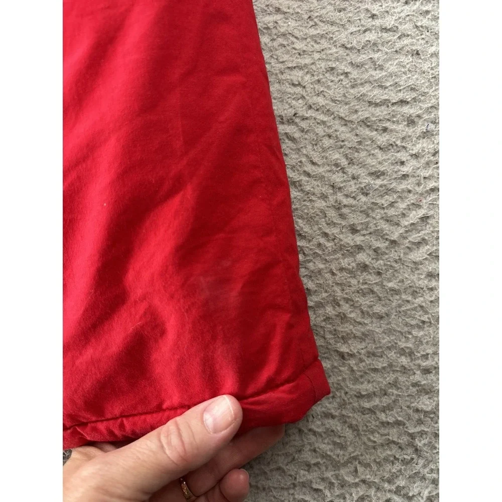 Vintage Polo Ralph Lauren Snow Pants Size‎ Medium x34.5 Red Cotton Down Filled